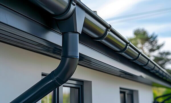 painted aluminum gutter system